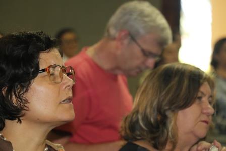 Retiro dos Dois Sagrados Corações - Brasília: Missa - Pe Tarcísio e concelebrantes: Pe Olivar, Pe Fernandes, Pe Josep