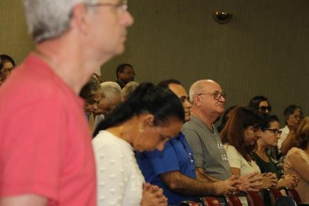 Retiro dos Dois Sagrados Corações - Brasília: Missa - Pe Tarcísio e concelebrantes: Pe Olivar, Pe Fernandes, Pe Josep