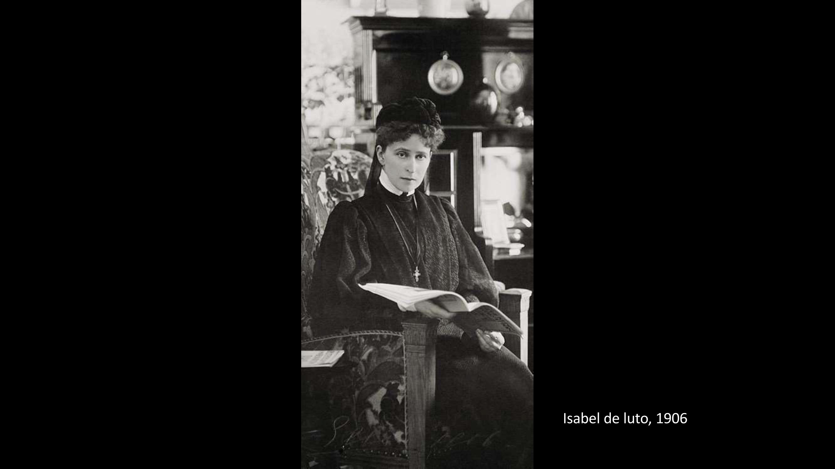 [14] Isabel de luto, 1906